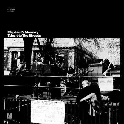 Elephants Memory - Take It To The Streets - Import Clear Black Swirl Vinyl LP Record
