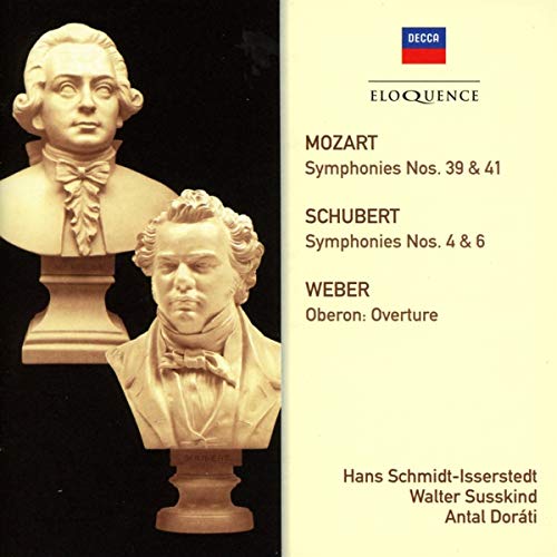 Mozart (1756-1791) - Sym, 39, 41, : Schmidt-isserstedt / Lso +schubert: Sym, 6, +sym, 4, : Susskind / Weber: Dorati / - Import 2 CD