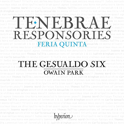Gesualdo (1560-1613) - Gesualdo Tenebrae Responsories, Tallis Lamentations de Jeremie, etc : Owain Park / The Gesualdo Six - Import CD
