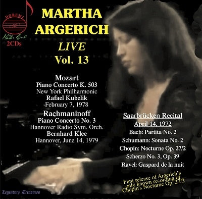 Bach, J.S. / Chopin / Mozart - Martha Argerich Live Vol. 13 - Import 2 CD