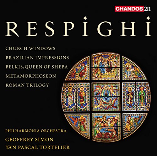 Respighi (1879-1936) - Roman Trilogy, Church Windows, Belkis, etc : Y.P.Tortelier / G.Simon / Philharmonia (2CD) - Import 2 CD