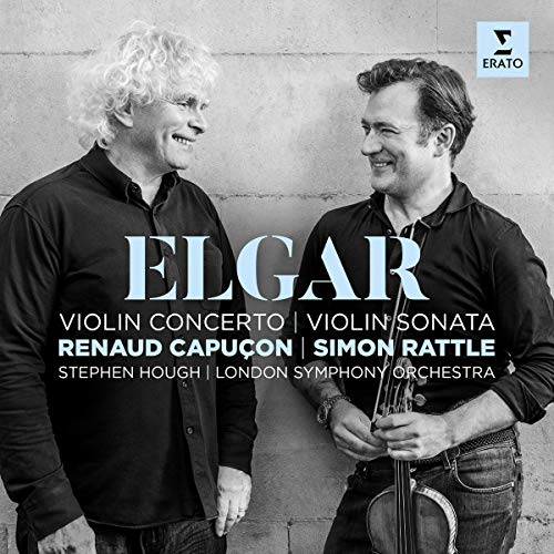 Elgar (1857-1934) - Violin concerto, Violin Sonata : Renaud Capucon(Vn)Simon Rattle / London Symphony Orchestra, Stephen Hough(P) - Import CD