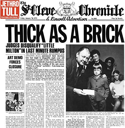 Jethro Tull - Thick As A Brick (50th Anniversary Edition)(Vinyl) - Import Vinyl LP Record