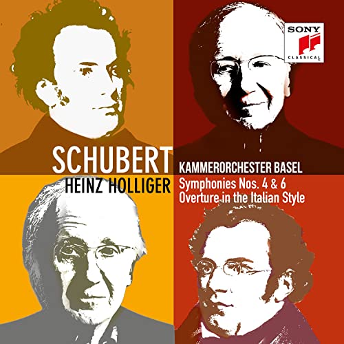 Schubert (1797-1828) - Symphonies Nos.4, 6, Italian Overture : Heinz Holliger / Basel Chamber Orchestra - Import CD