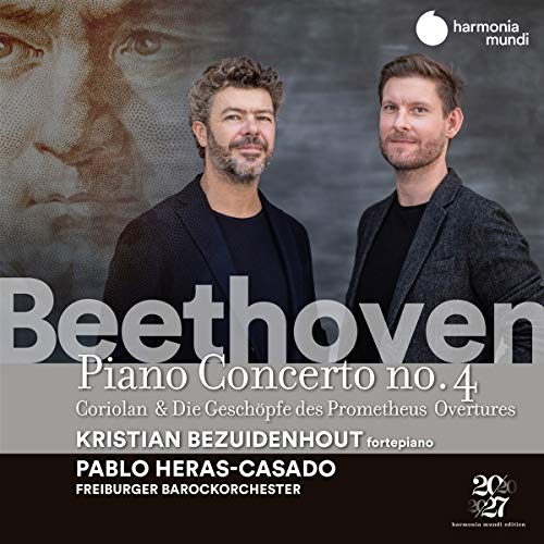 Beethoven (1770-1827) - Piano Concerto No.4, Overtures : Kristian Bezuidenhout(Fp)Pablo Heras-Casado / Freiburg Baroque Orchestra - Import CD