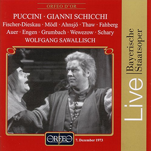 Puccini (1858-1924) - Gianni Schicchi(German): Sawallisch / Bavarian State Opeta, Fischer-Dieskau, Modl, etc (1973 Stereo) - Import CD