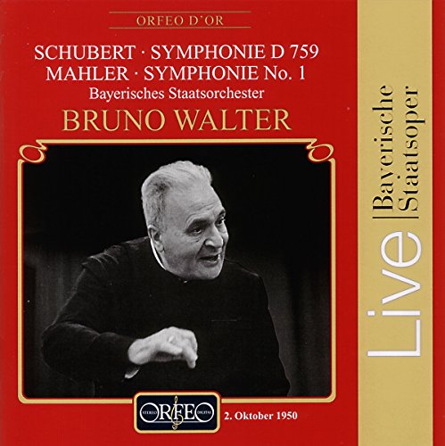 Mahler / Schubert - Sym.1 / .8: Walter / Bavarian State.o('50) - Import CD