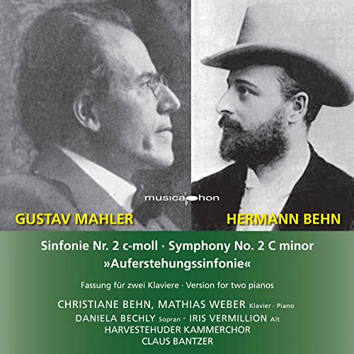 Mahler (1860-1911) - Symphony No, 2, (arr.for Duo Piano): C.Behn M.Weber(P)Bechly(S)Vermillion(Ms)Harvesthuder Kammerchor - Import CD