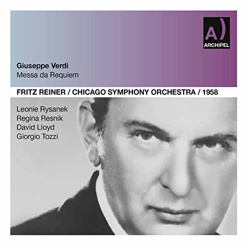 Verdi (1813-1901) - Requiem : Reiner / Chicago Lyric Opera, Rysanek, Resnik, D.Lloyd, Tozzi (2CD) - Import 2 CD