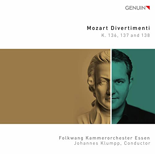 Mozart (1756-1791) - Divertimentos K.136, 137, 138 : Johannes Klumpp / Essen Folkwang Chamber Orchestra - Import CD
