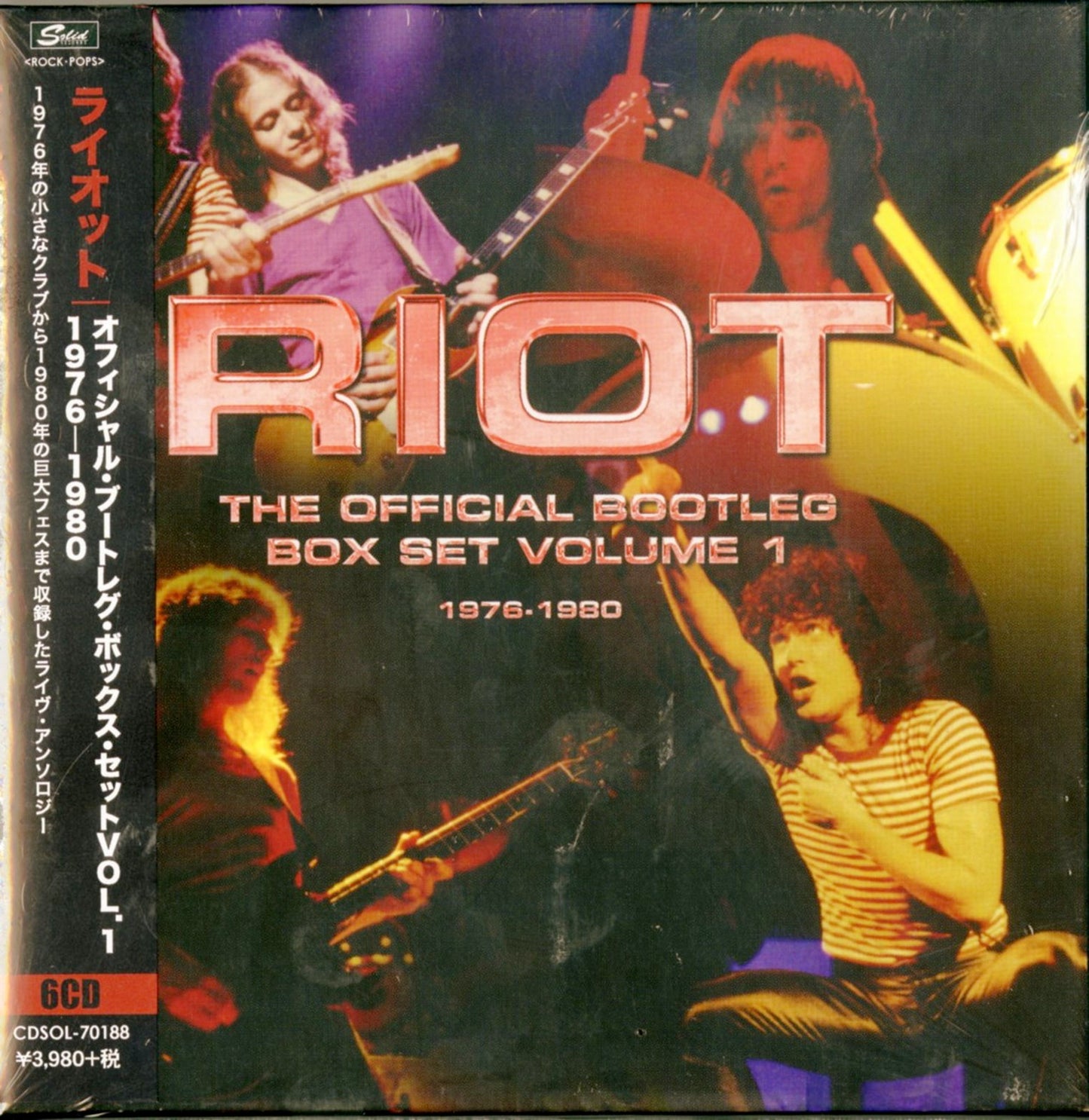 Riot - Official Bootleg Box Set Vol.1 1976-1980 - 6 CD Import CD With Japan Obi