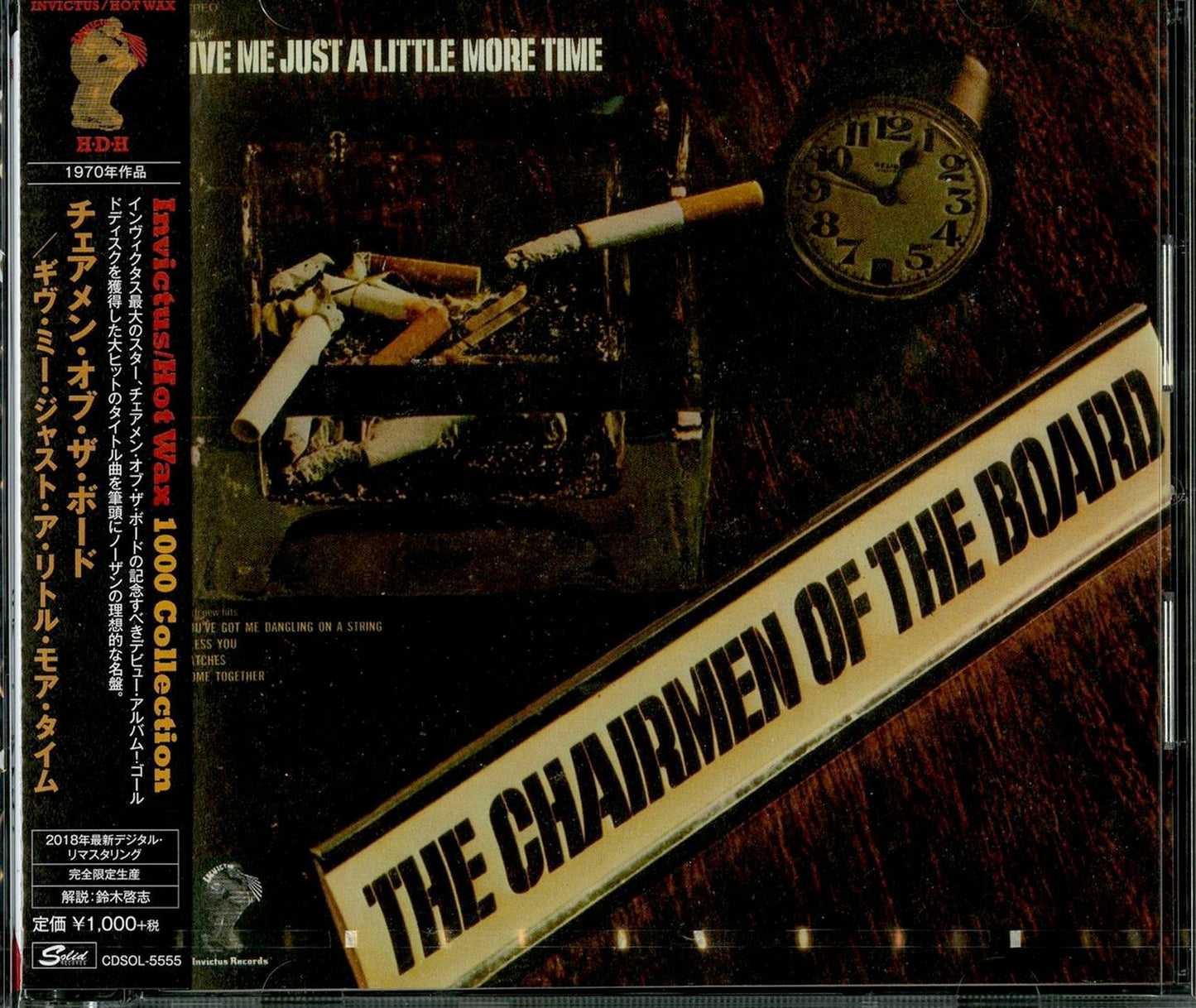 Chairmen Of The Board - Give Me Just A Little More Time - Japan  CD Limited Edition