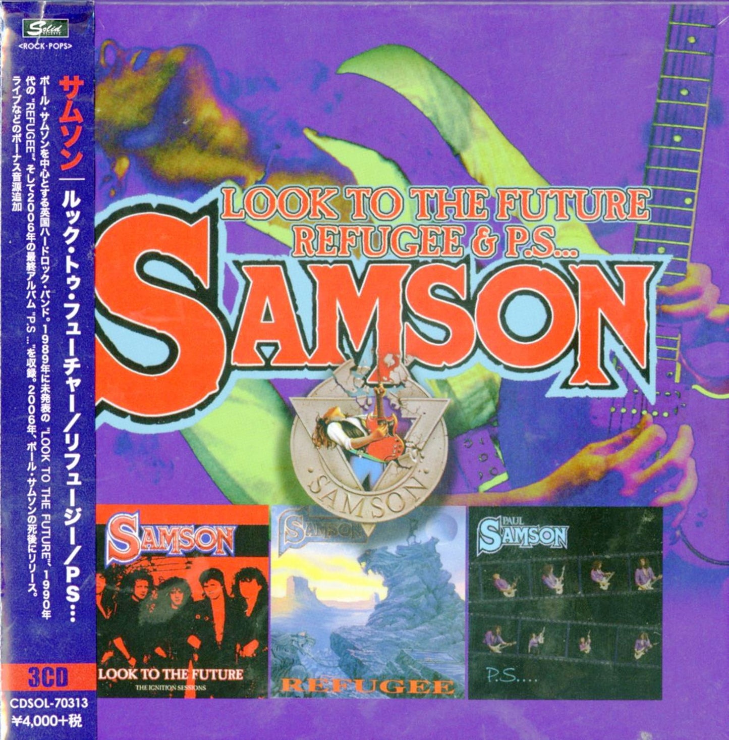 Samson - Look To The Future / Refugee / Ps... - 3 CD Import CD With Japan Obi
