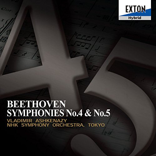 Sym.4, 5: Ashkenazy / Nhk So‐Beethoven (1770-1827) - Japan SACD Hybrid