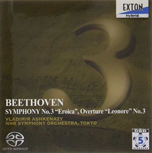 Symphony No.3 Eroica , Leonore Overture No.3 : Ashkenazy / NHK Symphony Orchestra‐Beethoven (1770-1827) - Japan SACD Hybrid