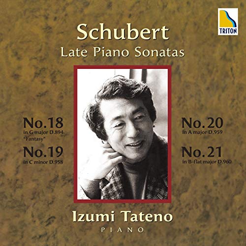 Piano Sonatas Nos.18, 19, 20, 21 : Izumi Tateno (2CD)‐Schubert (1797-1828) - Japan 2 CD