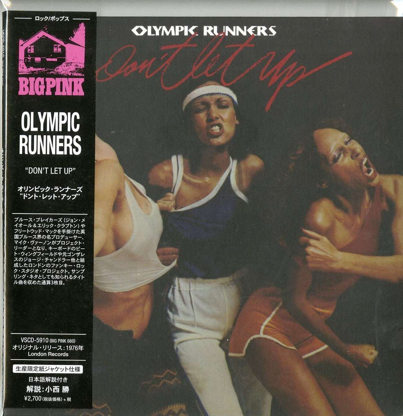 Olympic Runners - Don'T Let Up - Import Mini LP CD Limited Edition