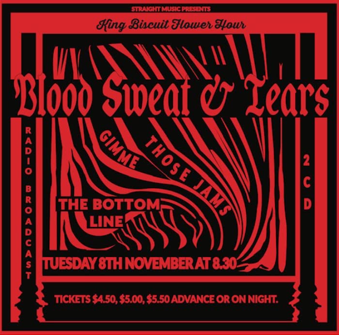 Blood Sweat & Tears - Gimme Those Jams - The Bottom Line 1977 - Import CD