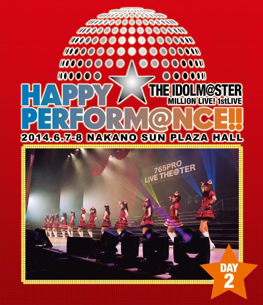Animation - The Idolm@ster (Idolmaster) Million Live! 1stlive Happy Perform@nce!! Blu-ray Day2 - Japan Blu-ray Disc