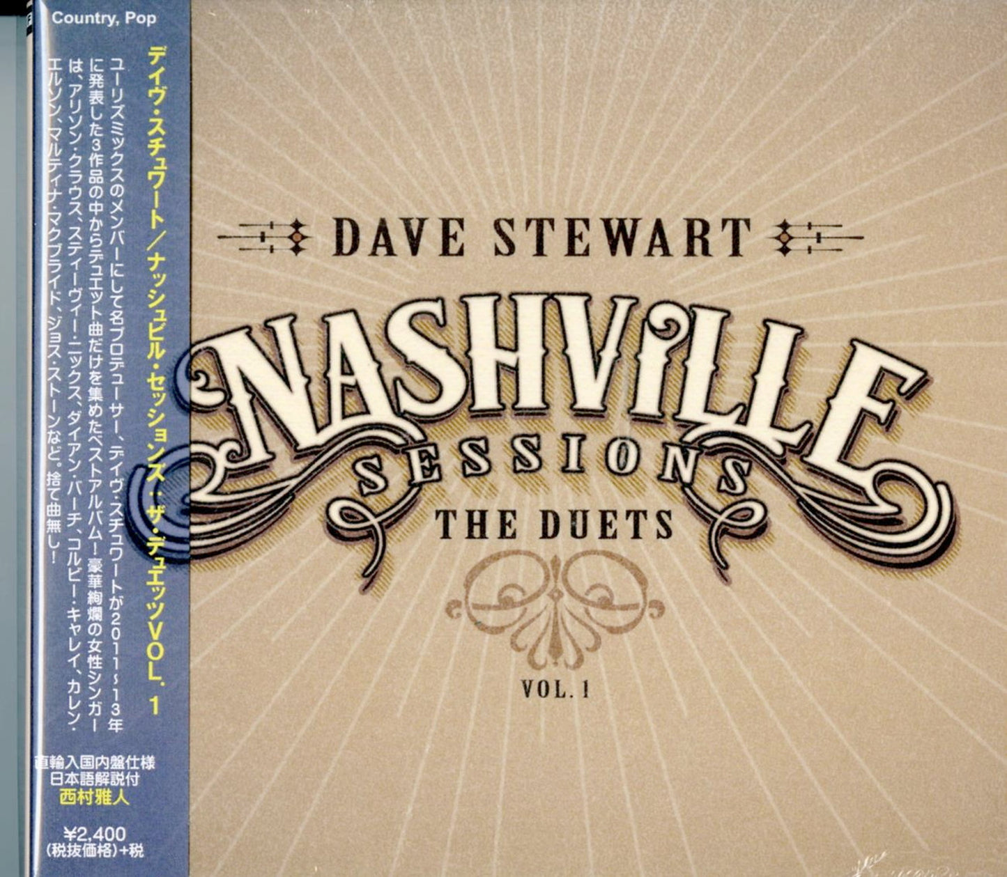 Dave Stewart - Nashville Sessions The Duets. Vol.1 - Japan  CD