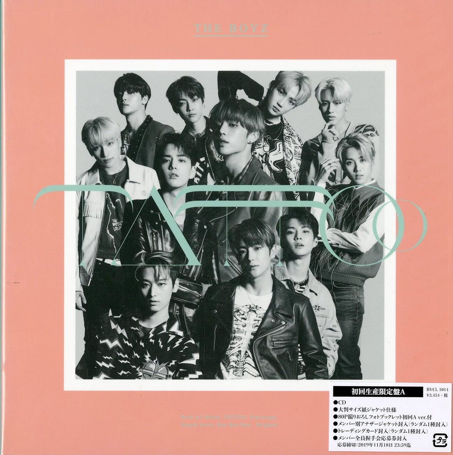 The Boyz - Tattoo (Type-A) - Japan  CD+Book Limited Edition
