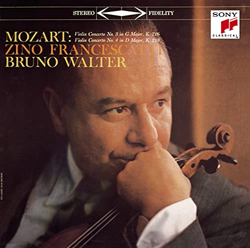 Violin Concertos Nos.3, 4 : Zino Francescatti(Vn)Bruno Walter / Columbia Symphony Orchestra ‐Mozart (1756-1791) - Japan SACD Hybrid