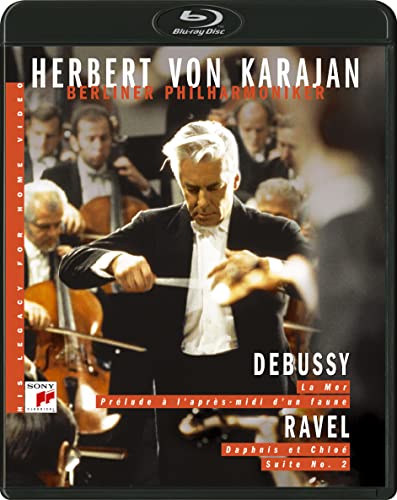 Debussy / Ravel - Debussy La Mer, Prelude a L'apres-midi d'un faune, Ravel Daphnis et Chloe Suite No.2 : Herbert von Karajan / Berlin Philharmonic (1985) - Japan Blu-ray Disc