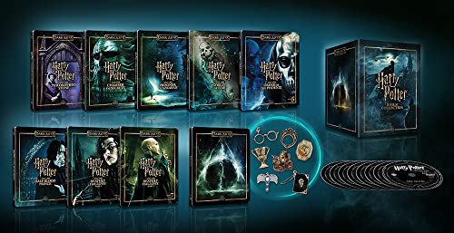 Harry Potter 8 film Series Blu Ray and DVD by JK Rowling, Paperback