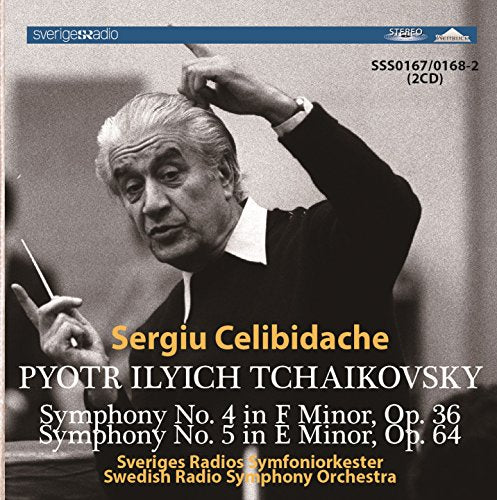 Tchaikovsky (1840-1893) - Symphonies Nos.4, 5 : Celibidache / Swedish Radio Symphony Orchestra (1970, 1968 Stereo)(2CD) - Import 2 CD