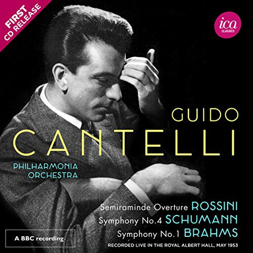 Brahms (1833-1897) - Brahms Symphony No.1, Schumann Symphony No.4, Rossini Semiramide Overture : Guido Cantelli / Philharmonia (1953) - Import CD