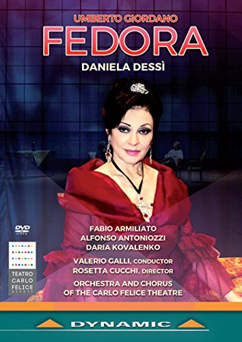 Valerio Galli, Genova Carlo Felice Opera House Orchestra - Giordano, Umberto (1867-1948) Fedora : Cucchi, Galli / Teatro Carlo Felice, Daniela Dessi, Fabio Armiliato, Antoniozzi, Kovalenko, Etc (2015 Stereo) - Import DVD