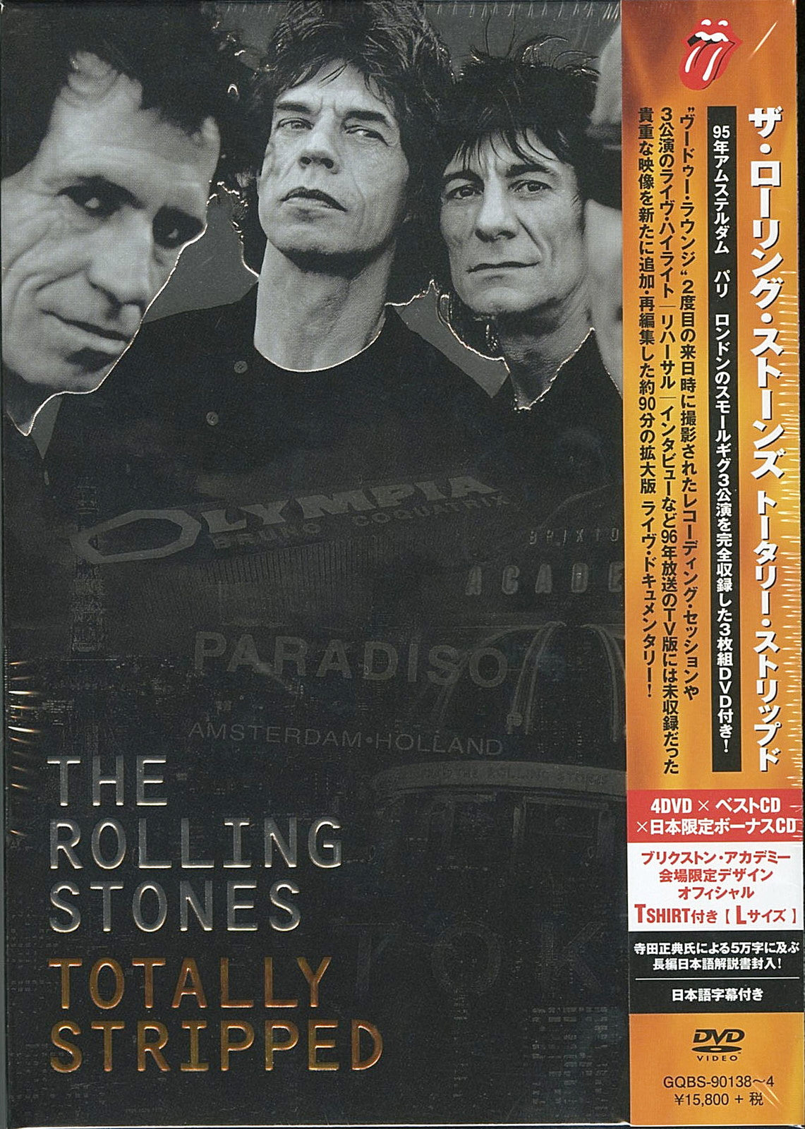 The Rolling Stones - Totally Stripped - Japan 4 DVD+2 CD+T-Shirt