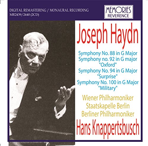 Haydn (1732-1809) - Sym, 88, 92, 94, 100, : Knappertsbusch / Vpo Skb Bpo - Import 2 CD