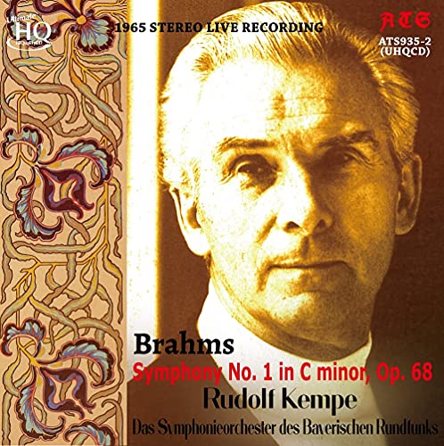 Brahms (1833-1897) - Brahms Symphony No.1(1965 Stereo), Ravel Bolero : Rudolf Kempe / Bavarian Radio Symphony Orchestra (UHQCD) - Import UHQCD