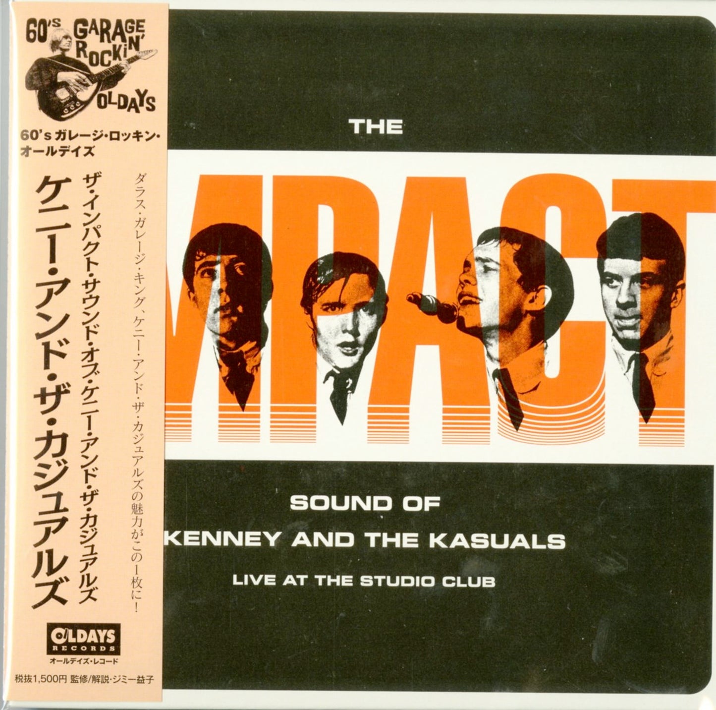 Kenny & The Kasuals - Impact Sound Of Kenney And The Kasuals(Live At The Studio Club) - Japan Mini LP CD Bonus Track
