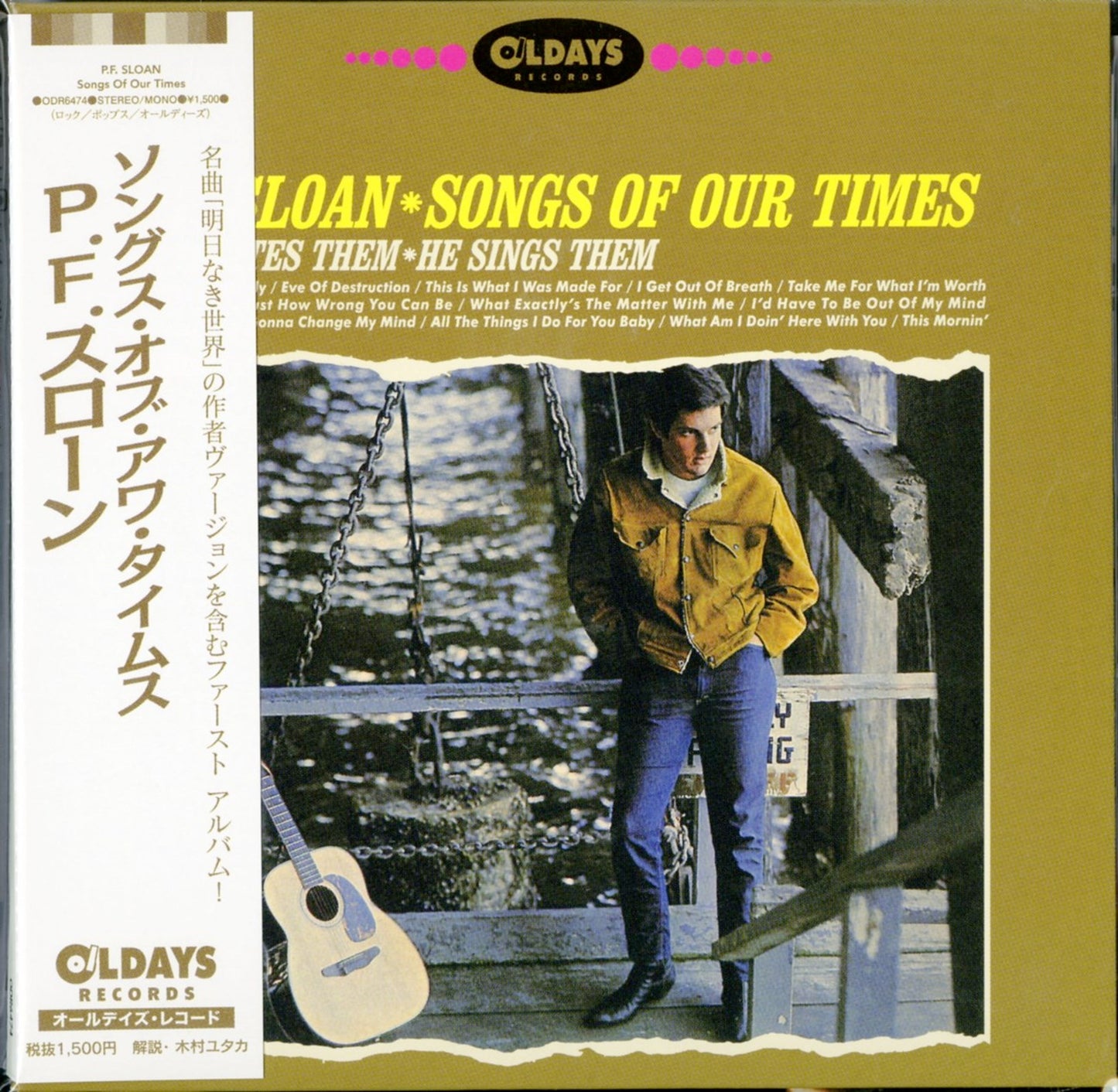 P.F. Sloan - Songs Of Our Times - Japan  Mini LP CD Bonus Track
