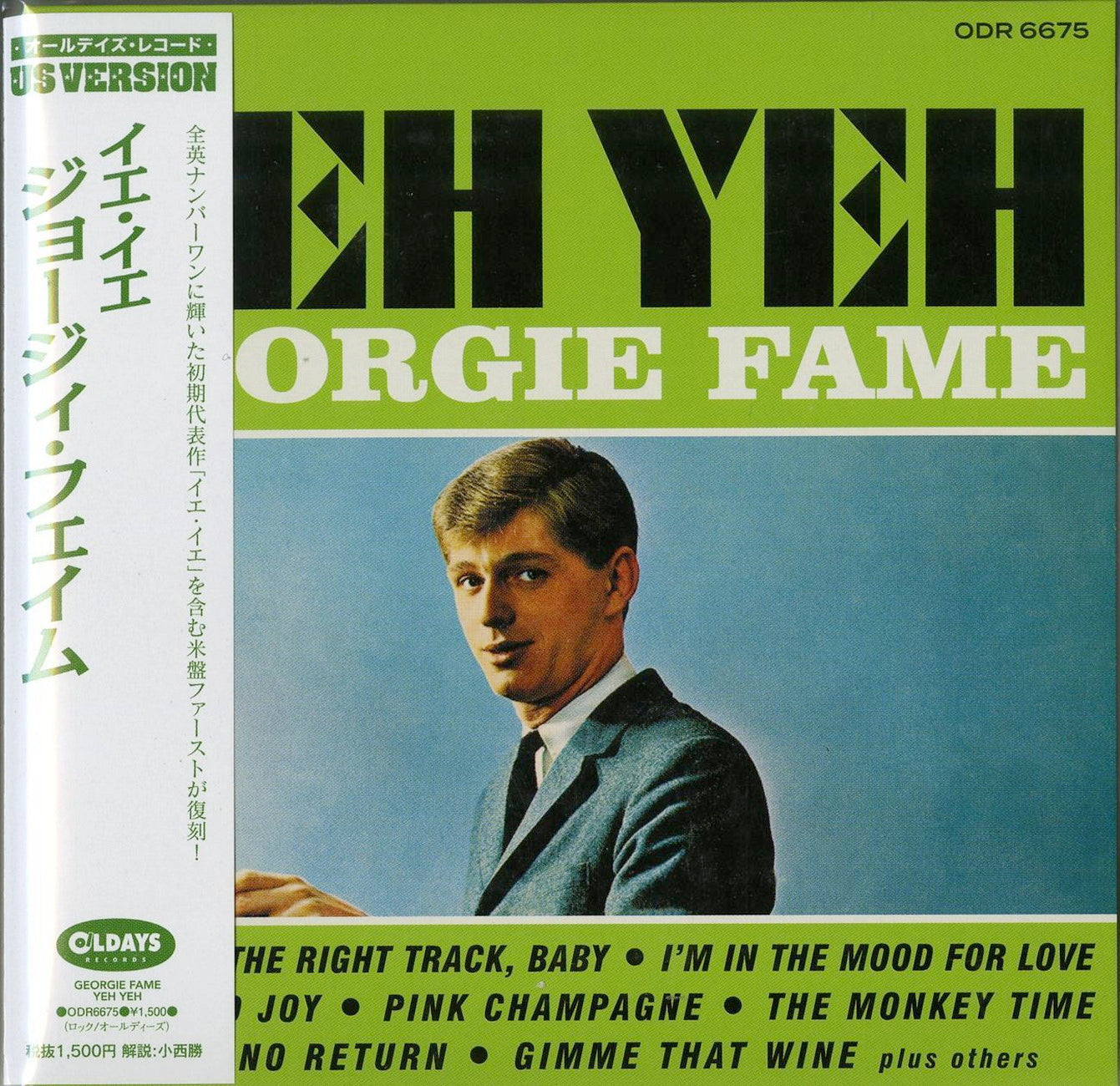 Georgie Fame - Yeh Yeh - Japan  Mini LP CD Bonus Track