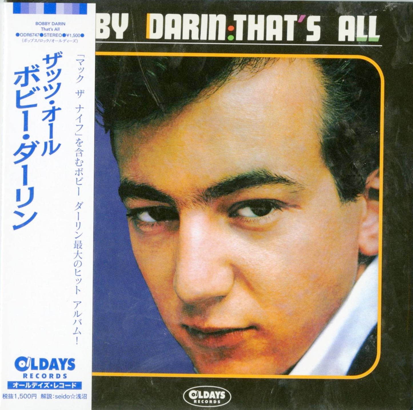 Bobby Darin - That'S All - Japan  Mini LP CD