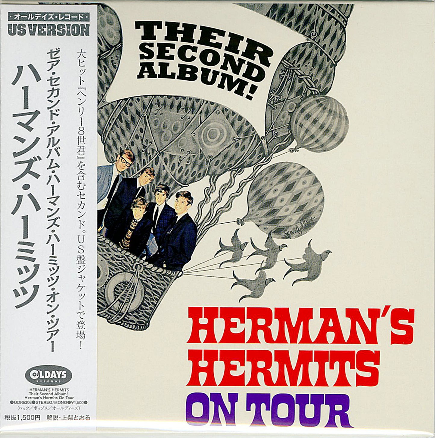 Herman'S Hermits - Their Second Album! Herman'S Hermits On Tour - Japan  Mini LP CD Bonus Track