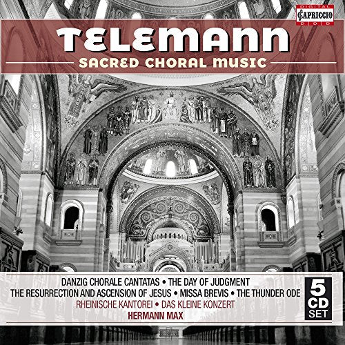 Telemann (1681-1767) - Sacred Choral Music : Hermann Max / Das Kleine Konzert, Rheinische Kantorei, etc (5CD) - Import 5 CD Box