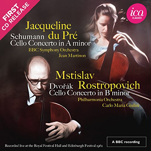 Jacqueline Du Pre & Mstislav Rostropovich - Schumann. Dvorak Cello Concertos - Japan  CD