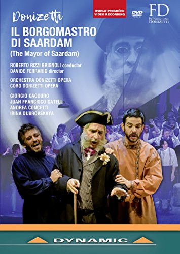 Donizetti (1797-1848) - Il Borgomastro di Saardam : Ferrario, Brignoli / Donizetti Opera, Caoduro, Gatell, Concetti, etc (2017 Stereo) - Import DVD