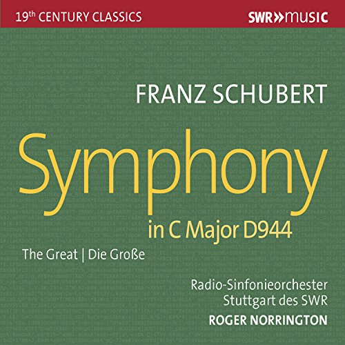 Schubert (1797-1828) - Symphony No.9, Die Zauberharfe Overture : Roger Norrington / Stuttgart Radio Symphony Orchestra - Import CD
