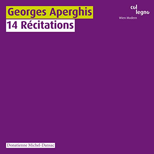Aperghis, Georges (1945-) - 14 Recitations: Michel-dansac - Import CD