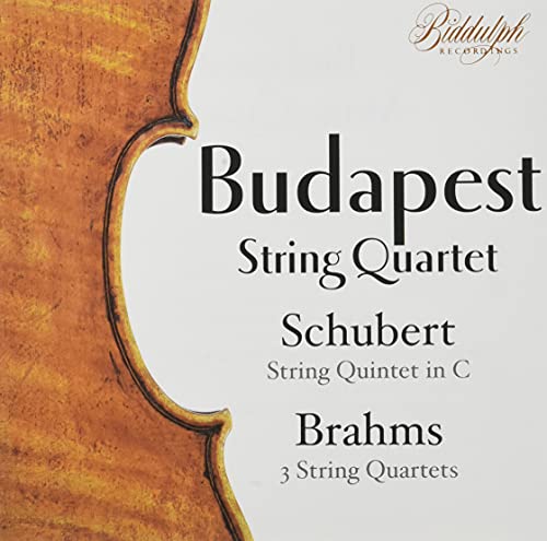 Brahms (1833-1897) - Brahms String Quartets Nos.1, 2, 3, Schubert String Quintet : Budapest String Quartet (2CD) - Import 2 CD