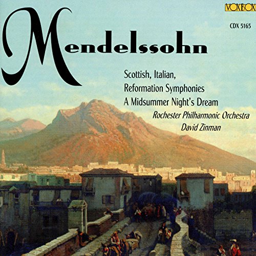 Mendelssohn (1809-1847) - Sym, 3, 4, 5, Ein Sommernachtstraum(Hlts): Zinman / Rochester Po - Import 2 CD