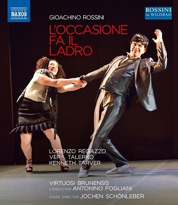 Rossini (1792-1868) - L'Occasione Fa Il Ladro : Schonleber, Fogliani / Virtuosi Brunensis, Kabongo, Talerko, Tarver, Regazzo, etc (2017 Stereo) - Import Blu-ray Disc