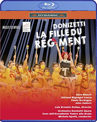 Donizetti (1797-1848) - La Fille du Regiment : Donas, Spotti / Donizetti Opera, Lesca, Bordogna, J.Osborn, Blanch, etc (2021 Stereo) - Import Blu-ray Disc
