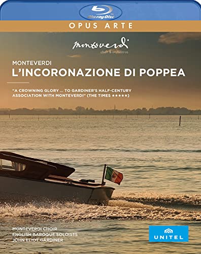 Monteverdi, Claudio (1567-1643) - L'incoronazione di Poppea : Gardiner & Rooke, Gardiner / English Baroque Soloists, Blazikova, Kangmin Justin Kim, Vistoli, Buratto, etc (2017 Stereo) - Import Blu-ray Disc