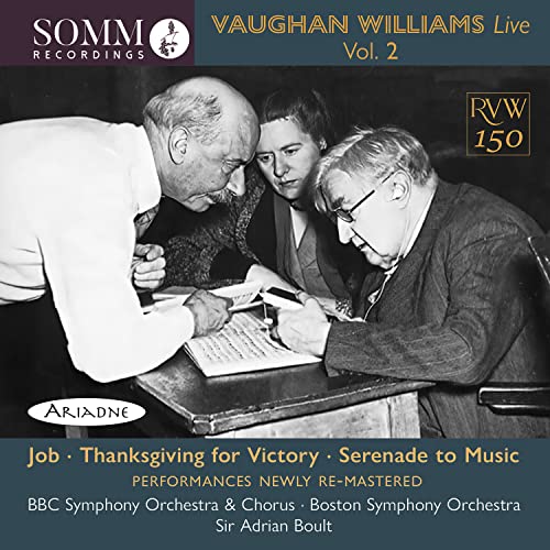 Vaughan Williams (1872-1958) - Job, A Song Of Thanksgiving, Serenade To Music: Boult / Bso Bbc So & Cho (1946, 1945 - Import CD